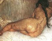 文森特威廉梵高 - 裸体女人斜倚着